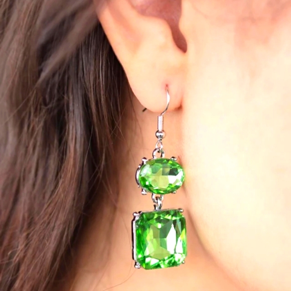 3PCS Green Set: Necklace, Bracelet & Earrings *New* - Picture 16 of 17